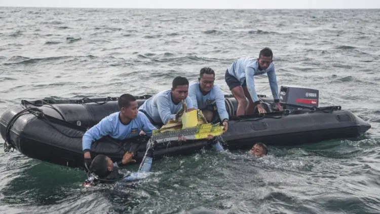 SAR TNI AL: Puing Pesawat Jadi Kendala Pencarian Kotak Hitam Sriwijaya Air SJ-182