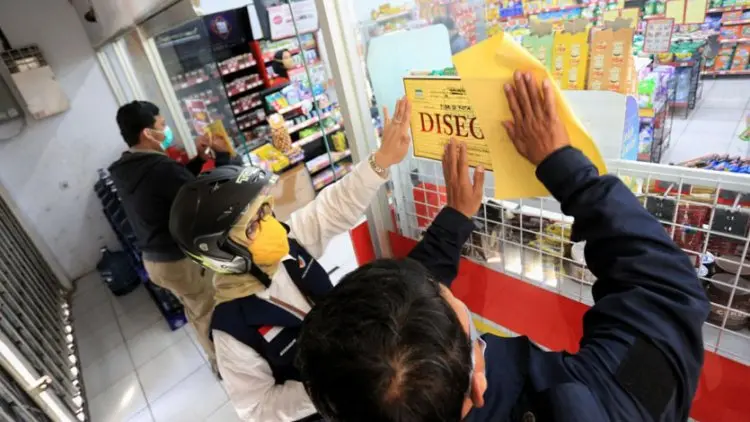 PSBB Proporsional, Satpol PP Kota Bandung Segel 22 Pelanggar