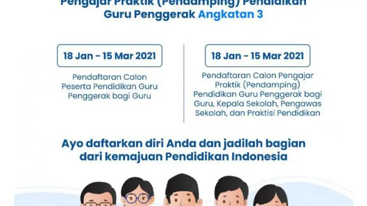 Kemendikbud Buka Pendaftaran Guru Penggerak Angkatan Ketiga