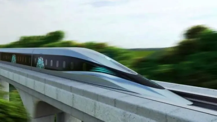 China Perkenalkan Purwarupa Kereta Secepat Pesawat