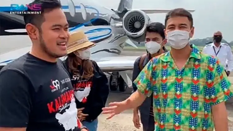 Raffi Ahmad Kagum Lihat Jet Pribadi Sultan Malang