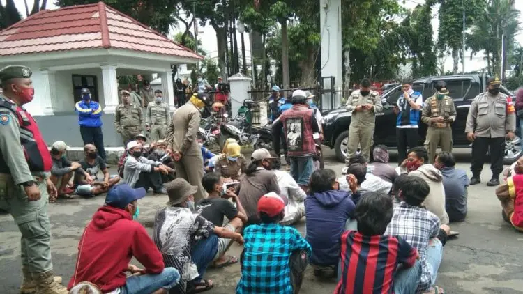 Langgar Prokes, Pengamen, Pengemis, dan Badut di Bogor Dijaring Tim Gabungan