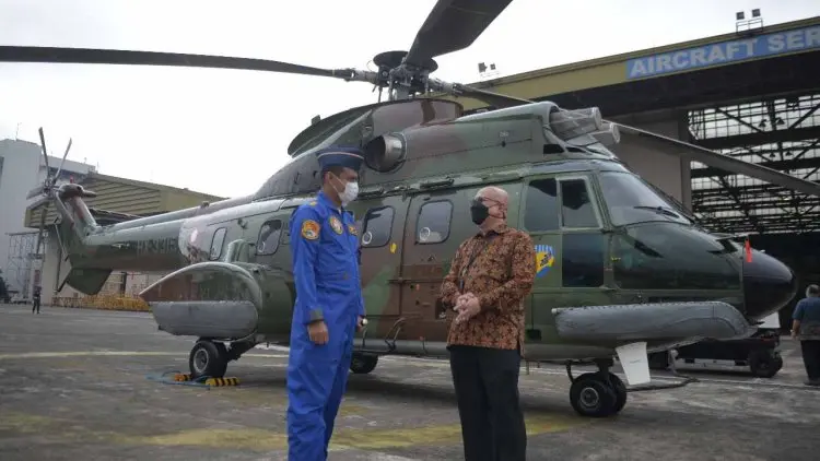 PT DI Terbangkan 1 Helikopter Super Puma NAS332 C1+ Pesanan Kemenhan 