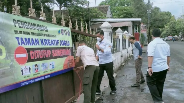 Antisipasi Kerumunan Warga, Dua Taman di Cianjur Ditutup