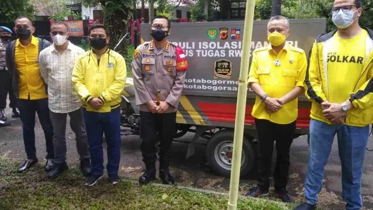 Golkar Dukung Program Peduli Isolasi Mandiri Polresta Bogor Kota