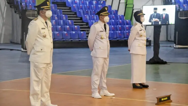 Gubernur Jabar Lantik Tiga Pimpinan Daerah Sisa Masa Jabatan