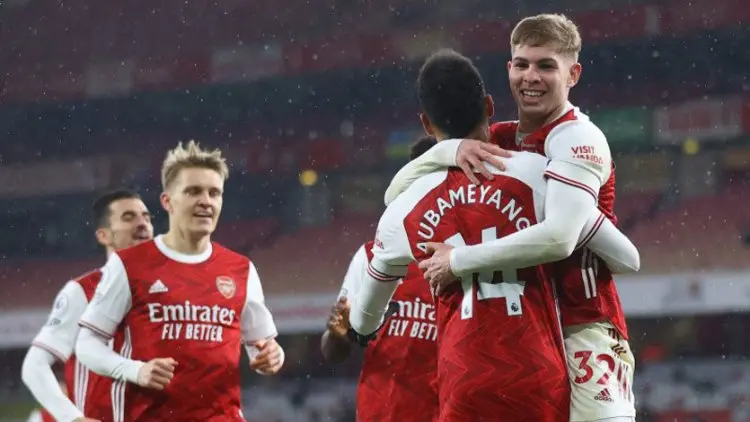 Hattrick Aubameyang Antar Arsenal Kalahkan Leeds 4-2