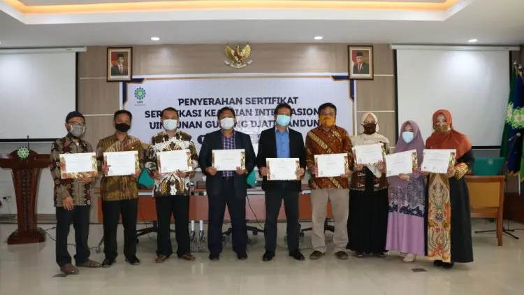 Hebat... 9 Dosen UIN SGD Bandung Tersertifikasi Keahlian Internasional