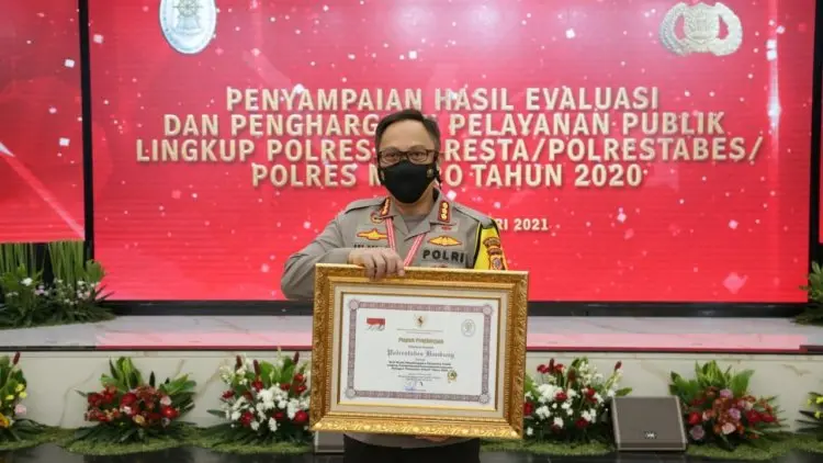 Terbaik! Portestabes Bandung Raih Penghargaan dari Kemenpan RB untuk Kategori Ini