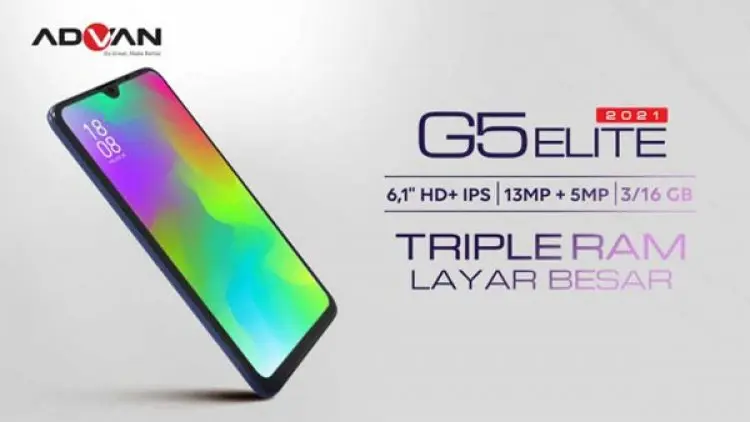 Advan G5 Elite 2021 Tawarkan Layar dan RAM Besar