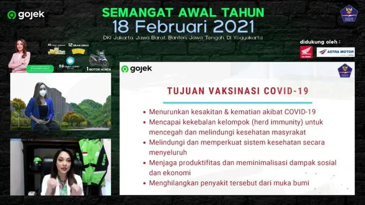 70 Ribu Mitra Gojek Ikuti Sosialisasi Prokes dan Manfaat Vaksin