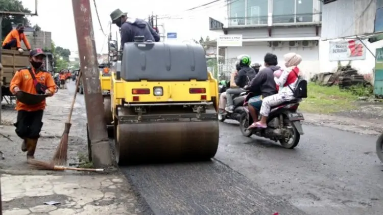 Pemkot Bogor Mulai Garap Perbaikan 34 Titik Jalan Rusak