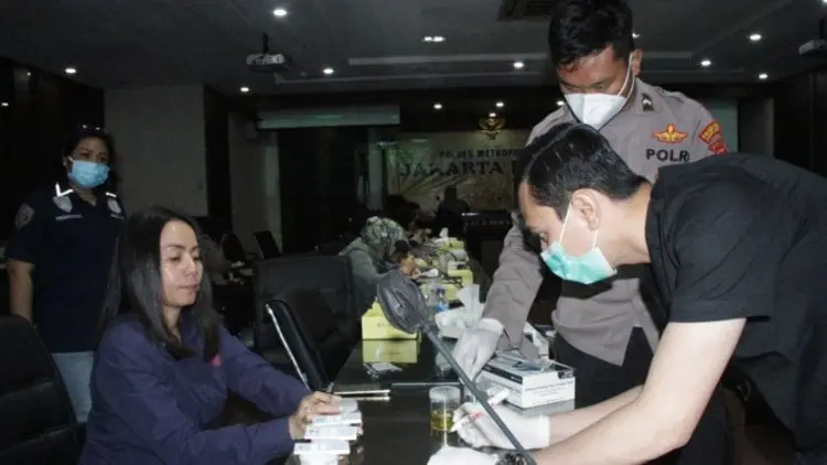 Sidak Tes Urine, 66 Personel Polres Jakbar Bebas Narkotika