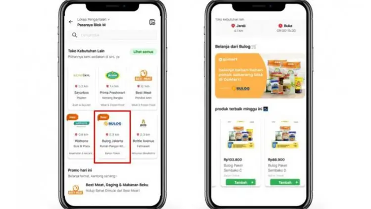 BULOG Gandeng Gojek untuk Perluas Akses Pasar dan Belanja Daring