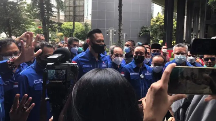 Datangi Kemenkumham, AHY: Nyatanya 34 Ketua DPD di Sini Semua