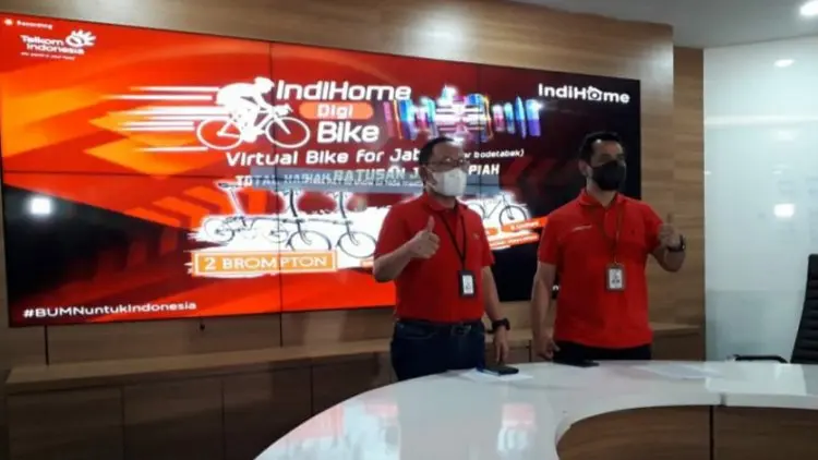 Telkom Gelar Ajang Sepeda Virtual bagi Warga Jabar