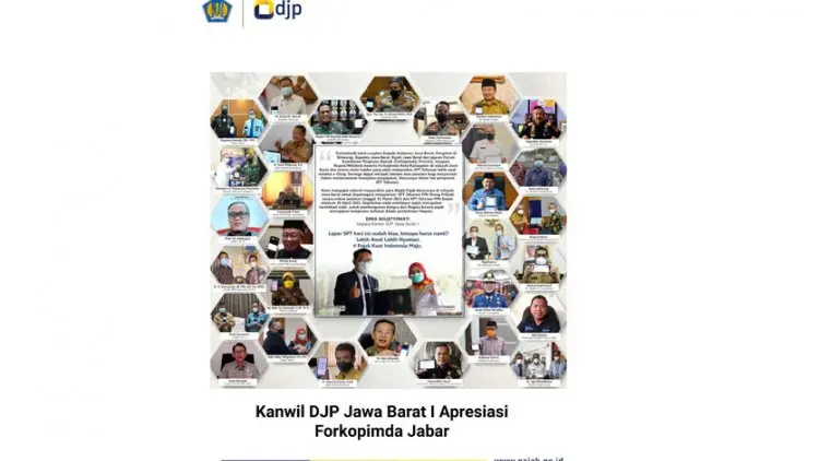 Kanwil DJP Jawa Barat I Apresiasi Forkopimda Jabar