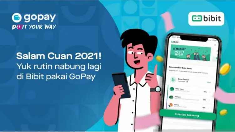 GoPay dan Bibit Rilis Fitur Investasi Reksadana Otomatis