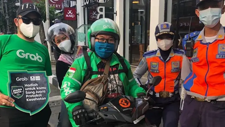 Dukung Penerapan Protokol Kesehatan, Grab Inisiasi Program Juara Kota di 10 Kota