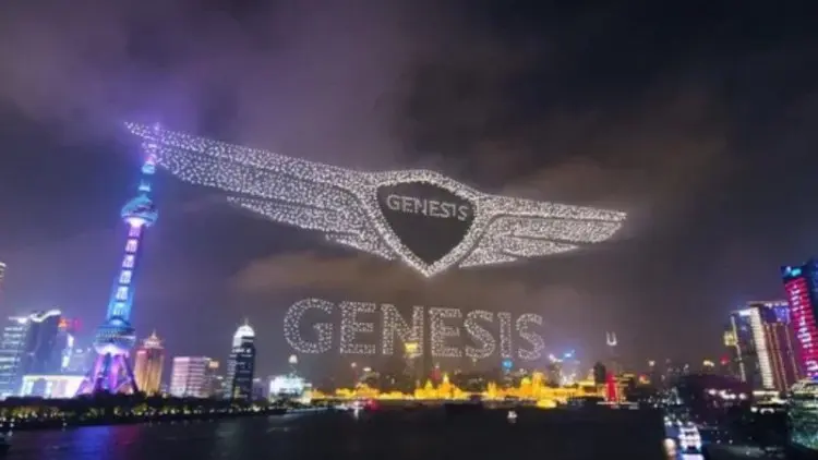 Genesis Pecahkan Rekor Terbangkan 3.281 Drone di Langit China