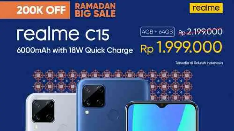 Promo Ramadan, Harga realme C15 Makin Ramah Dompet