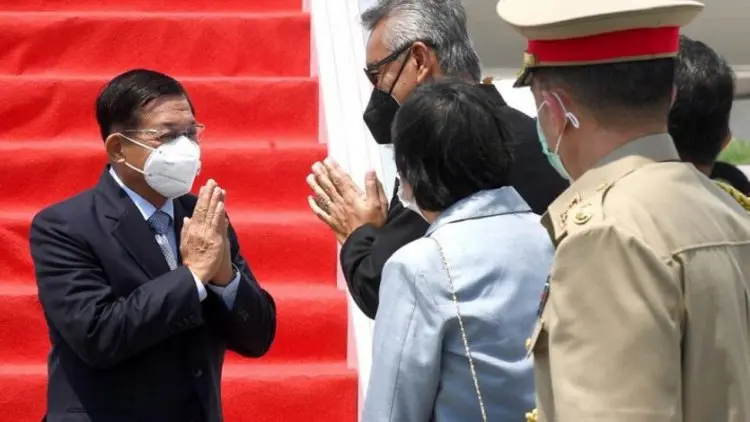 Panglima Junta Militer Myanmar Tiba di Jakarta