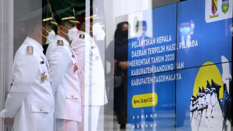 Foto: Pelantikan Kepala Daerah Hasil Pilkada Serentak 2020