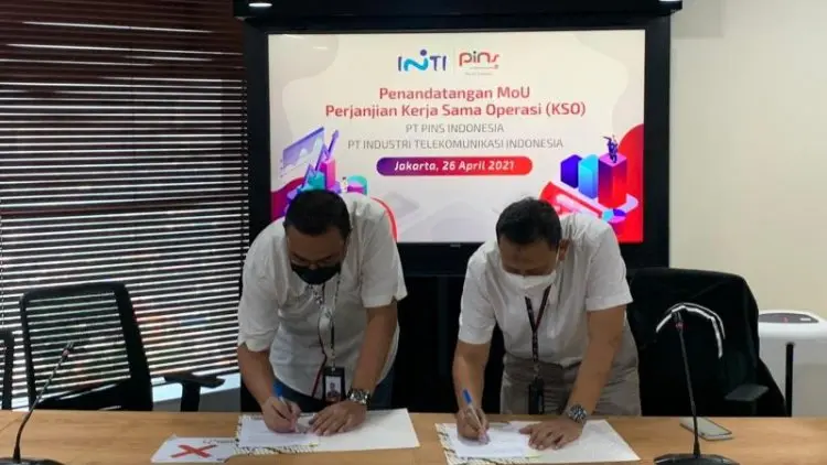 Garap Perangkat Telekomuniasi, PT Inti Gandeng PT PINS Indonesia