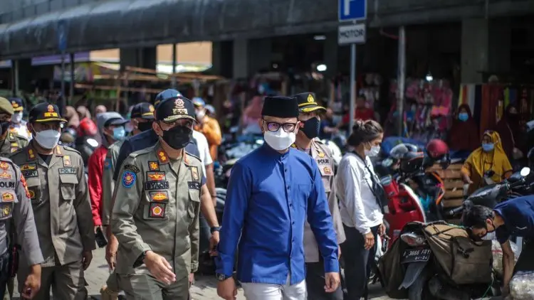 Satgas Covid-19 Kota Bogor Lakukan Rekayasa Terbatas di Pasar Kebon Kembang
