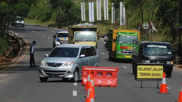 Foto: Pos Penyekatan Lingkar Nagreg