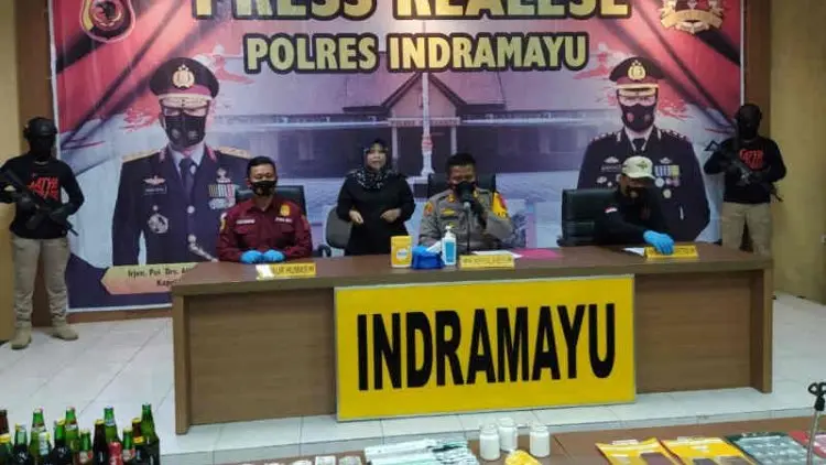 Polres Indramayu Bekuk 44 Pengedar Narkotika
