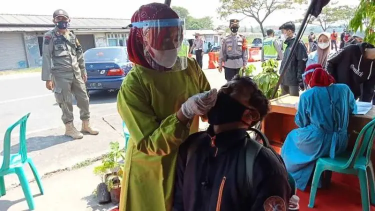 Reaktif, Dua Pemudik Asal Brebes dan Kuningan Harus Putar Balik