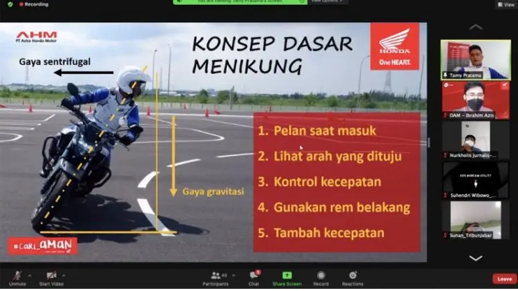 Pandemi, DAM Gelar Pelatihan Keselamatan Berkendara Secara Virtual 