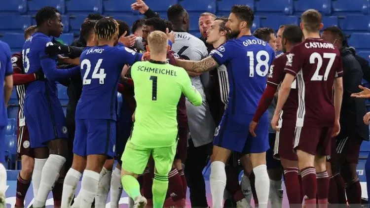 Cekcok Antar Pemain, Chelsea-Leicester Terancam Hukuman FA