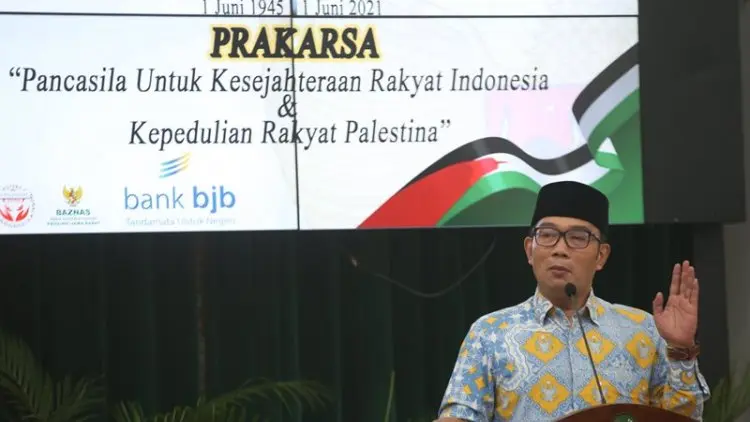 Ridwan Kamil Melelang Lukisannya Untuk Palestina Pada Peringatan Hari Pancasila