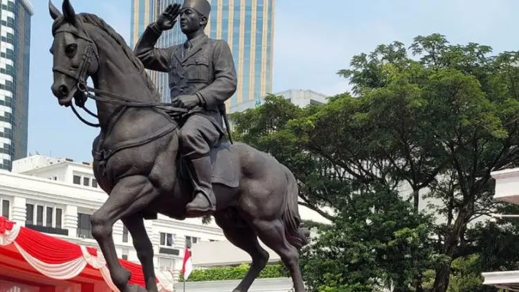 Megawati-Prabowo Resmikan Patung Bung Karno