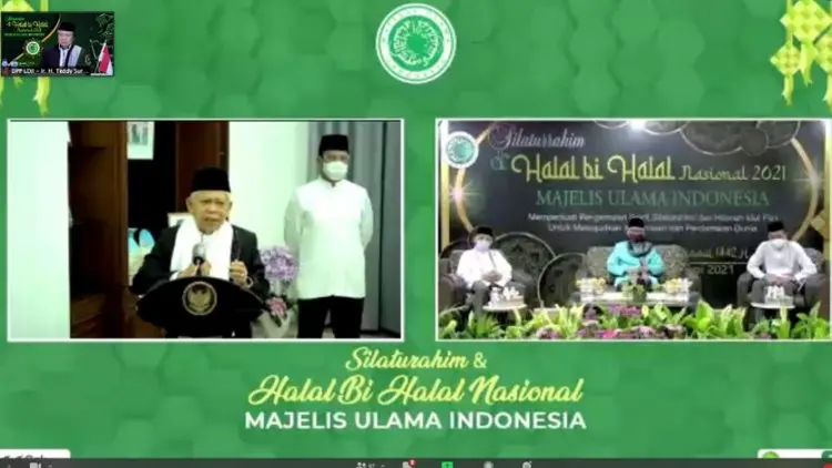 Halal Bihalal MUI, Wapres KH. Ma’ruf Amin Tekankan Persatuan dan Ukhuwah