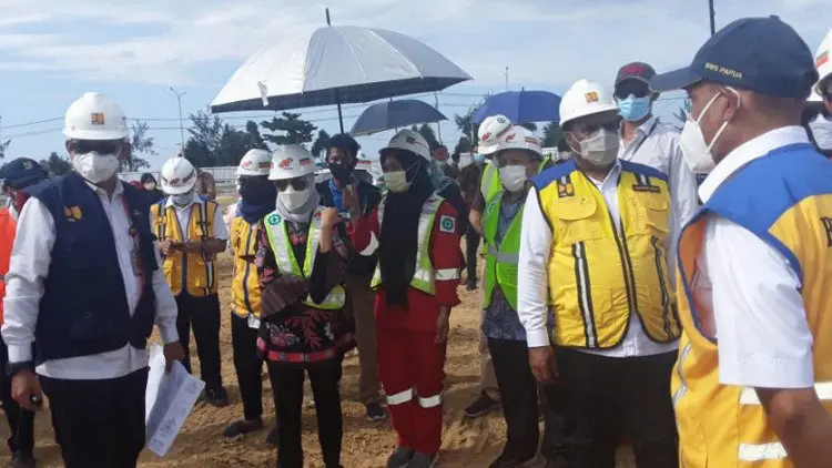 Wamen PUPR Tinjau Venue PON Papua