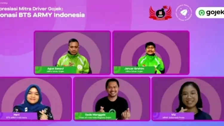 Komunitas Fans BTS Donasikan Rp160 Juta untuk Mitra Driver Gojek