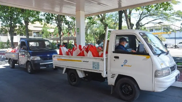 PPKM Darurat, Pindah Salurkan Bantuan Sembako dan Produk Kesehatan 