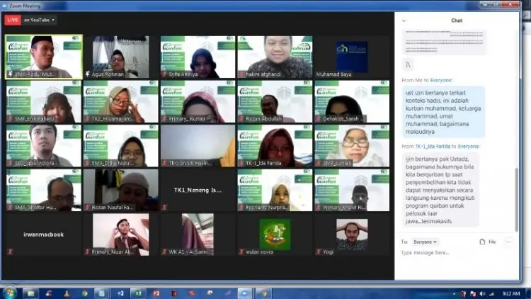 SMA Darul Hikam Gelar Webinar Kurban
