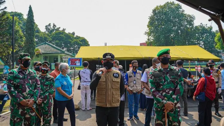 Dibantu TNI dan Panitia Festival Merah Putih, Program Vaksinasi Kota Bogor Digeber