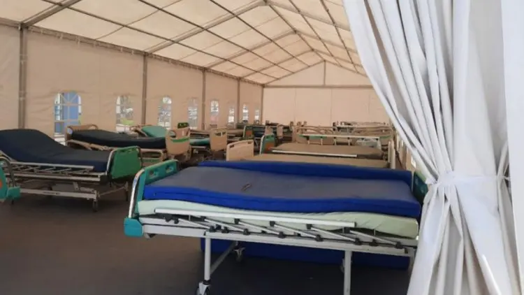 BPBD Jabar Bangun Tenda Serbaguna di RS Rujukan Covid-19