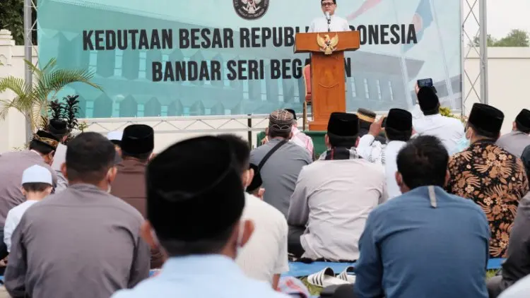 Covid-19 di Brunei Terkendali, KBRI Gelar Salat Idul Adha