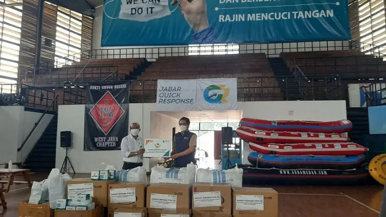 JQR Terima Bantuan untuk Penanganan Covid-19 dari PTPN VIII
