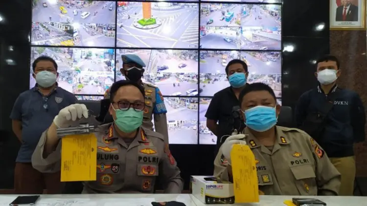 Polisi Tangkap Pemuda Bawa Senjata Api Diduga Massa Aksi di Bandung