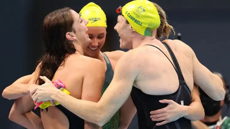 Cetak Rekor Dunia, Australia Sabet Emas Estafet 4x100 Gaya Bebas Putri