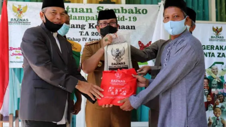 Alhamdulillah, Baznas Cirebon Salurkan 4.250 Paket Sembako bagi Penyuluh Agama