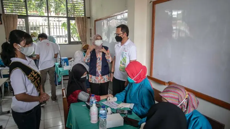 Peringatan HAN di Kota Bogor, 1.000 Pelajar Jalani Vaksinasi