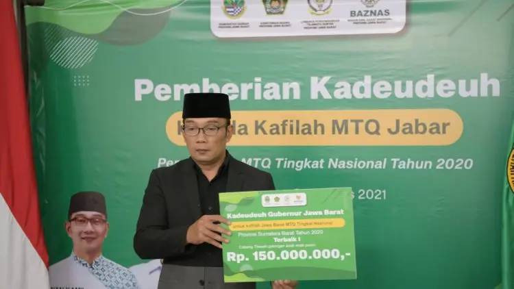 Pemda Prov Jabar Beri Kadeudeuh Kafilah MTQ Jabar